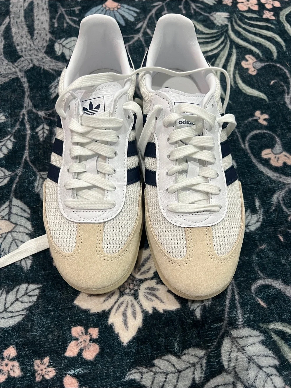 Adidas Samba OG Cardboard JH5633 Size 7.5 Cloud White Night Indigo Cream White